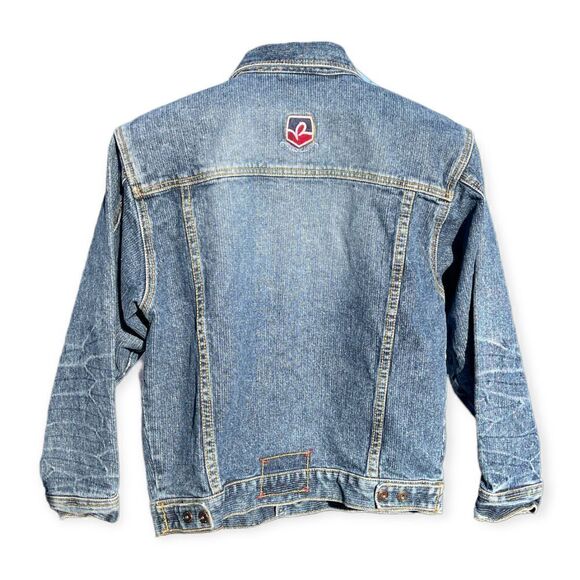 Rocawear Street Wear Acid Wash Blue Jean Cropped Jacket Size M - Picture 3 of 10